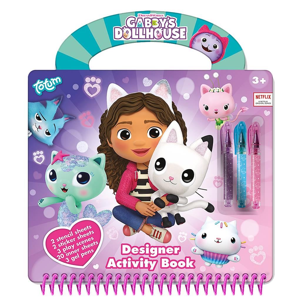 GABBY'S DOLLHOUSE DESIGNER TEKEN- ACTIVITEITENBOEK