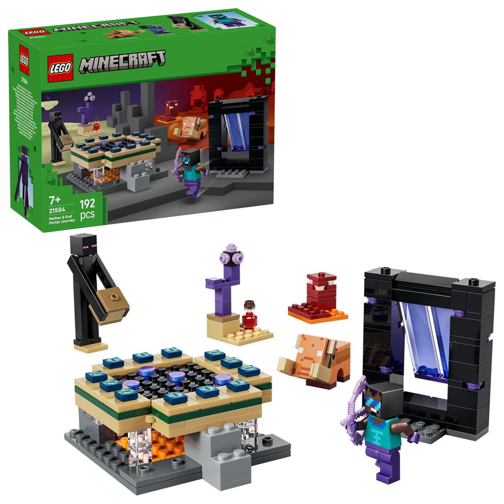 LEGO 21584 Minecraft Reis Nether End-Portaal