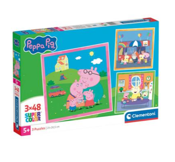 Clementoni Peppa Pig Puzzel 3x48st