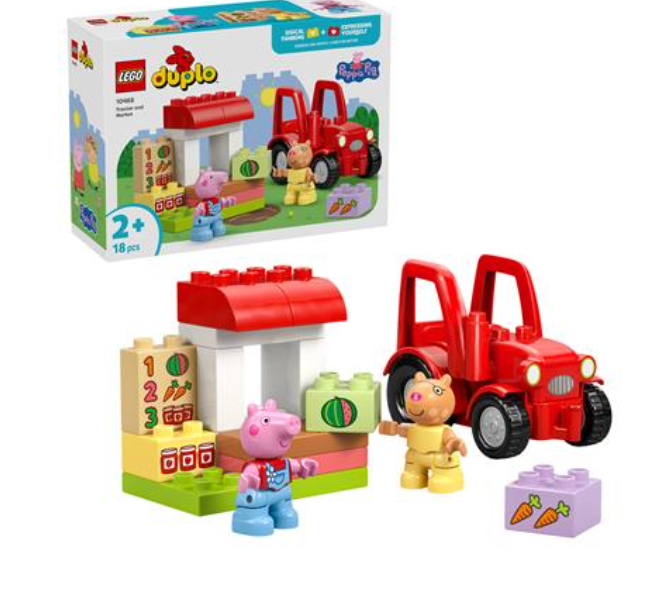 LEGO 10468 Duplo Peppa Pig Tractor En Marktkraam
