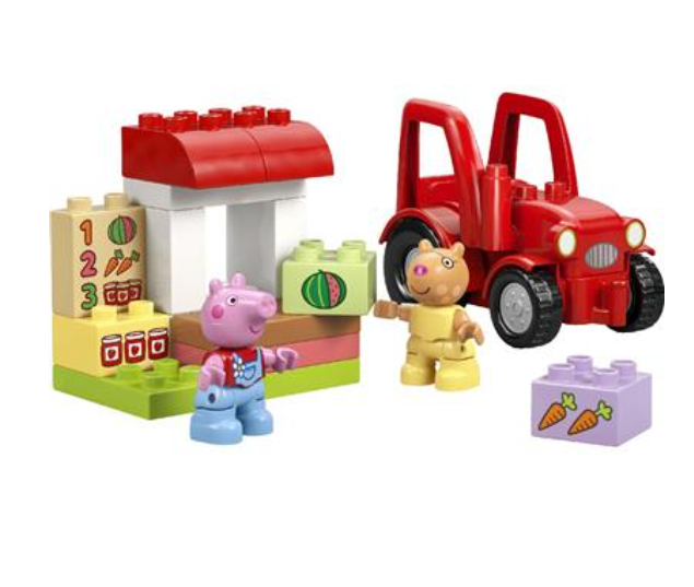 LEGO 10468 Duplo Peppa Pig Tractor En Marktkraam